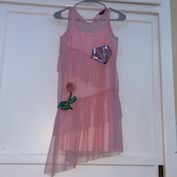 Pink dress with sheer overlay - Picture 1 of 5